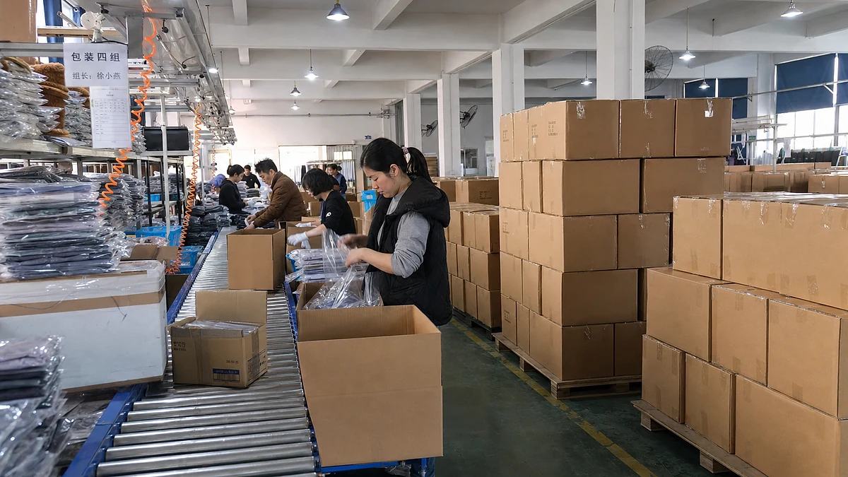 Export knit repeat-order capacity cluster (representative scenario)